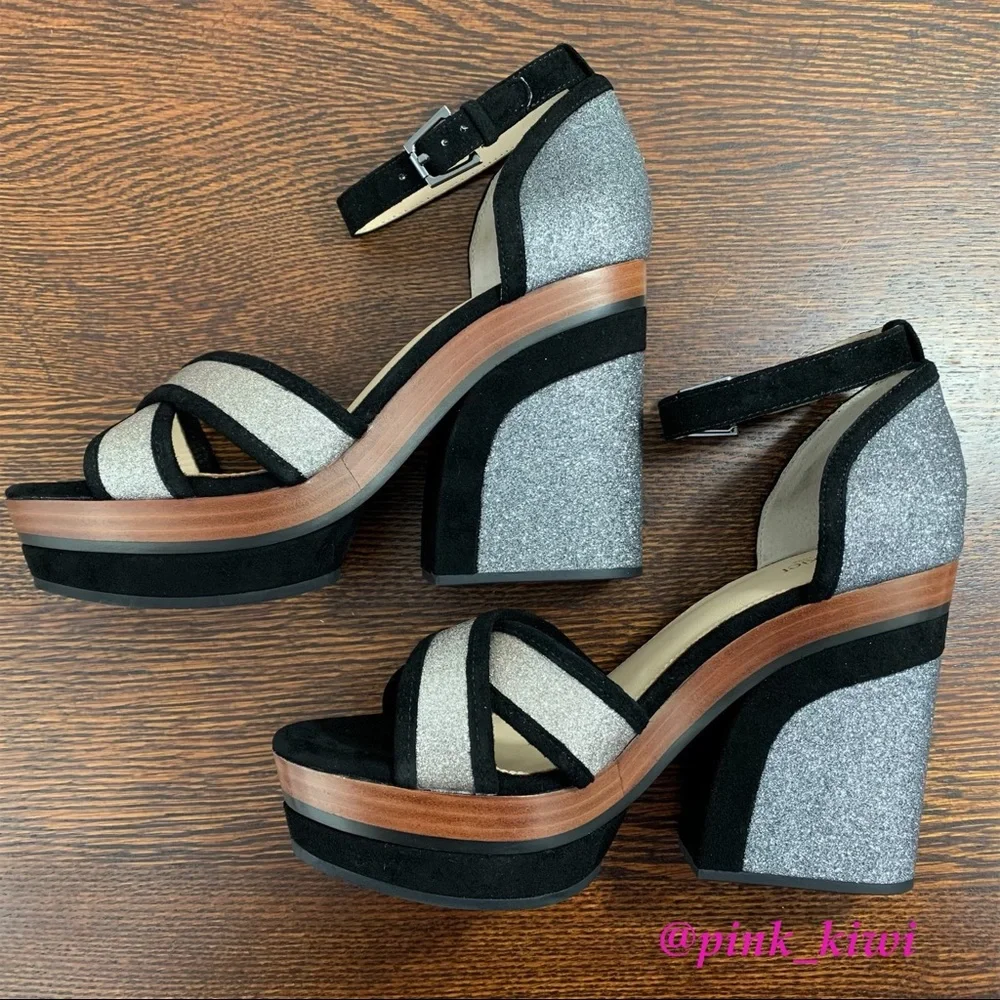 Botkier Paloma Color Block Ankle Strap Sandal
